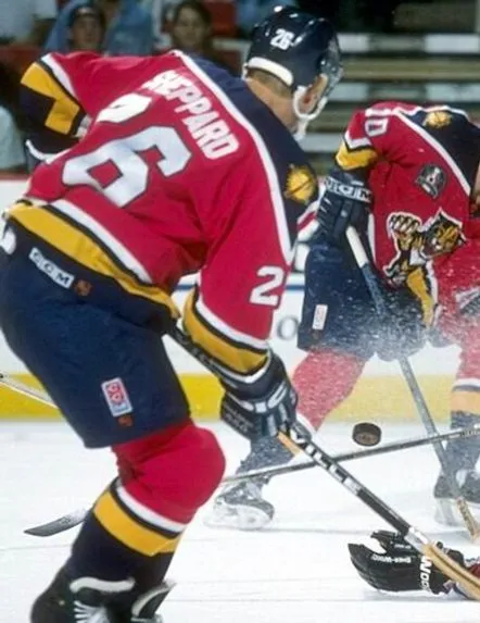 RAY SHEPPARD Florida Panthers 1996 Away CCM Vintage Throwback NHL Hockey Jersey 