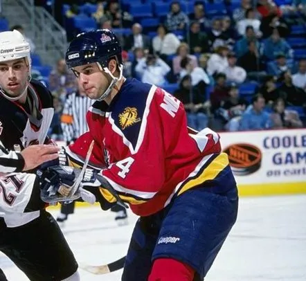 ROB NIEDERMAYER Florida Panthers 1996 Away CCM Vintage Throwback NHL Hockey Jersey 