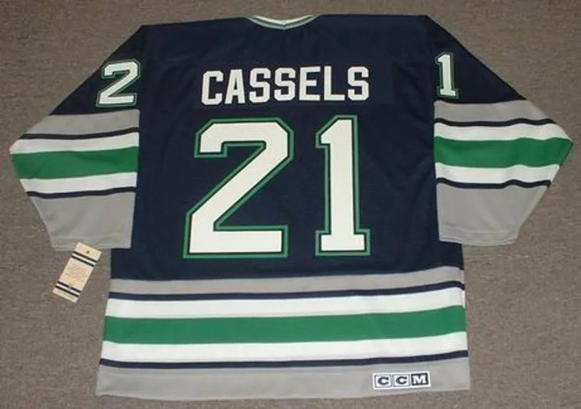 ANDREW CASSELS Hartford Whalers 1995 Away CCM Vintage Throwback NHL Jersey 