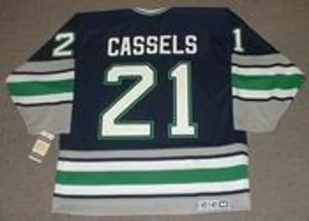 ANDREW CASSELS Hartford Whalers 1995 Away CCM Vintage Throwback NHL Jersey 