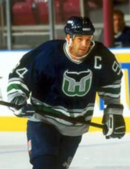 BRENDAN SHANAHAN Hartford Whalers 1995 Away CCM Vintage Throwback NHL Jersey 