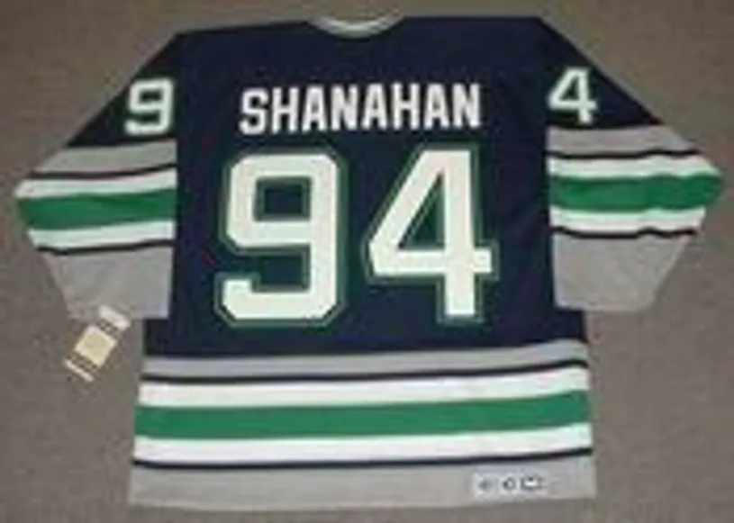 BRENDAN SHANAHAN Hartford Whalers 1995 Away CCM Vintage Throwback NHL Jersey 