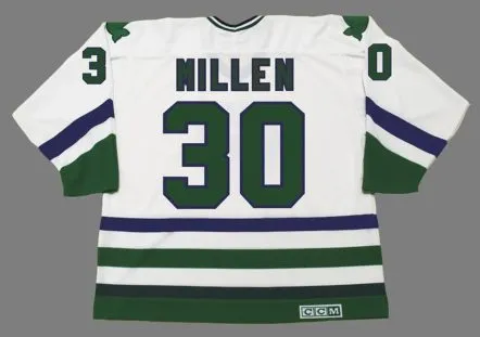 GREG MILLEN Hartford Whalers 1981 Home CCM Vintage NHL Hockey Jersey 