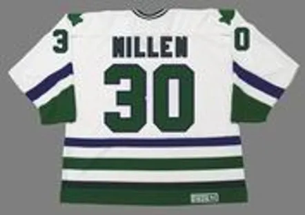 GREG MILLEN Hartford Whalers 1981 Home CCM Vintage NHL Hockey Jersey 