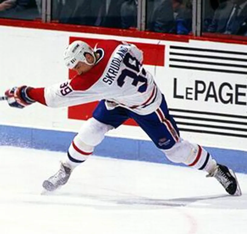 BRIAN SKRUDLAND Montreal Canadiens 1986 CCM Throwback Home NHL Jersey 