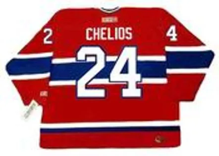 CHRIS CHELIOS Montreal Canadiens 1990 CCM Throwback Away NHL Jersey 