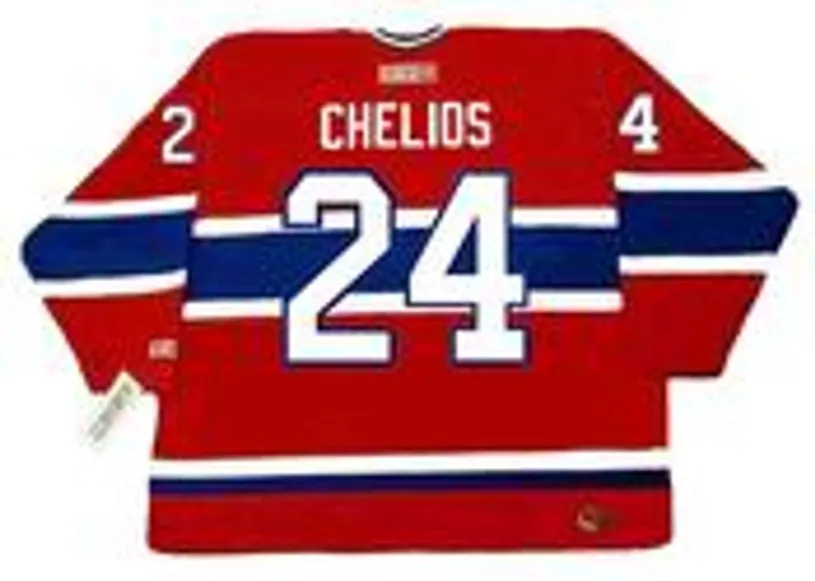 CHRIS CHELIOS Montreal Canadiens 1990 CCM Throwback Away NHL Jersey 