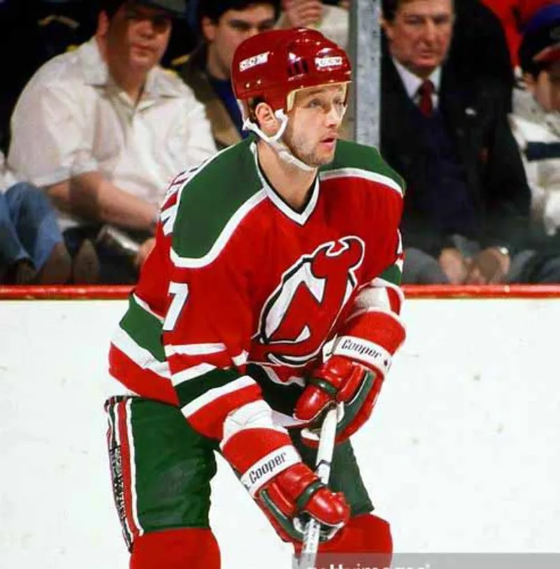 JACK O’CALLAHAN New Jersey Devils 1988 CCM Vintage Throwback NHL Hockey Jersey 