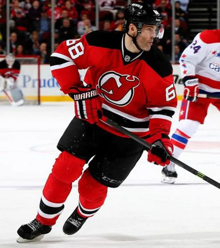 JAROMIR JAGR New Jersey Devils 2014 REEBOK Throwback NHL Hockey Jersey 