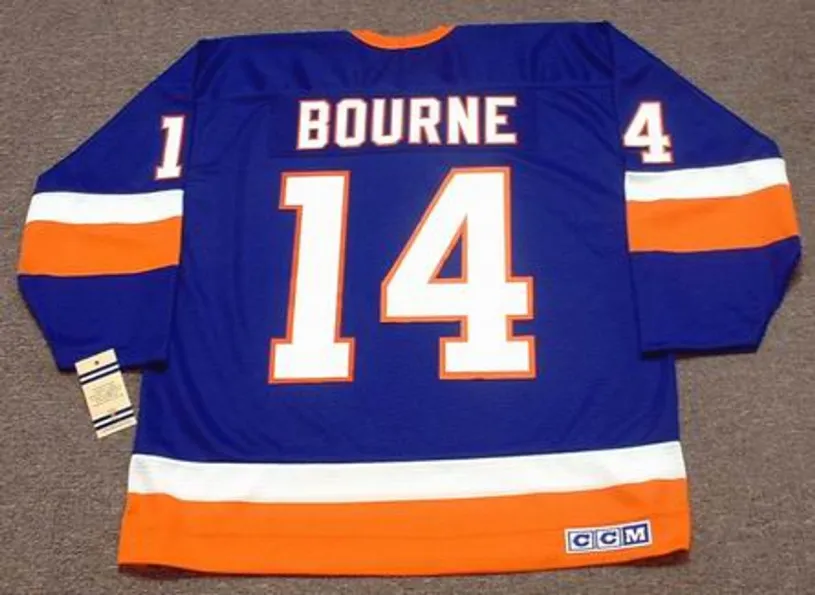 BOB BOURNE New York Islanders 1982 CCM Throwback NHL Hockey Jersey 