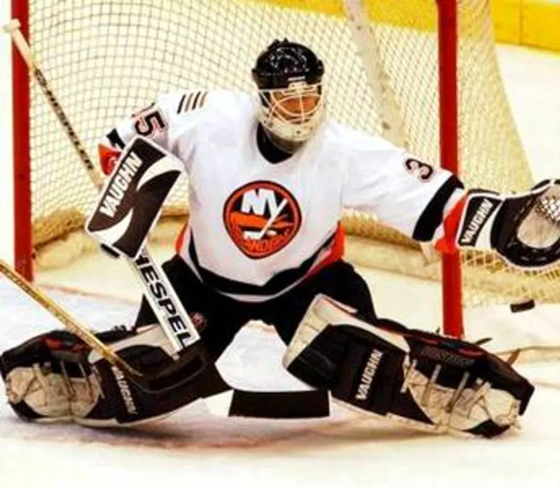 CHRIS OSGOOD New York Islanders 2001 CCM Throwback Home NHL Jersey 