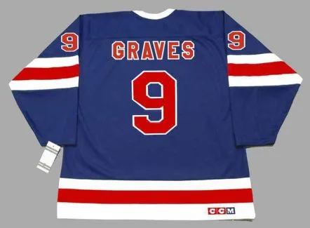 ADAM GRAVES New York Rangers 1991 CCM Vintage Throwback NHL Hockey Jersey 