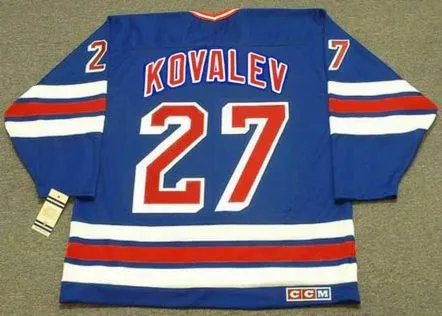 ALEX KOVALEV New York Rangers 1995 CCM Vintage Throwback NHL Hockey Jersey 
