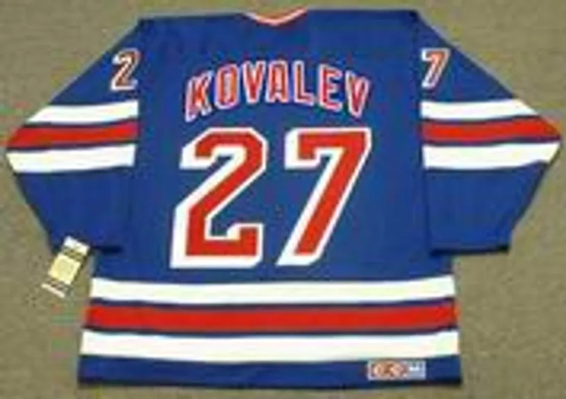 ALEX KOVALEV New York Rangers 1995 CCM Vintage Throwback NHL Hockey Jersey 