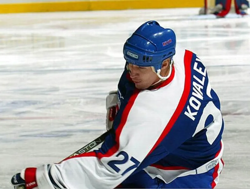 ALEX KOVALEV New York Rangers 2003 CCM Vintage Throwback NHL Hockey Jersey 