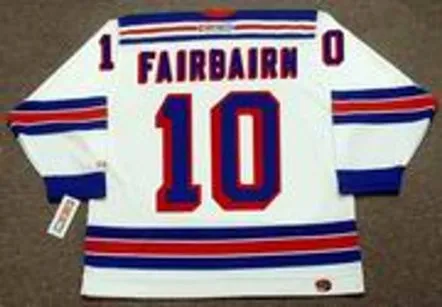 BILL FAIRBAIRN New York Rangers 1972 CCM Throwback Home Hockey Jersey 