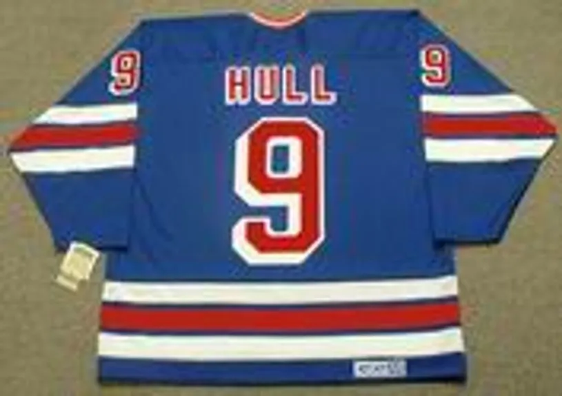 BOBBY HULL New York Rangers 1981 Away CCM NHL Vintage Throwback Jersey 