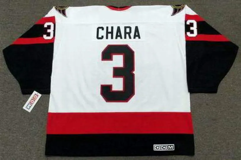 ZDENO CHARA Ottawa Senators 2002 CCM Throwback NHL Hockey Jersey 