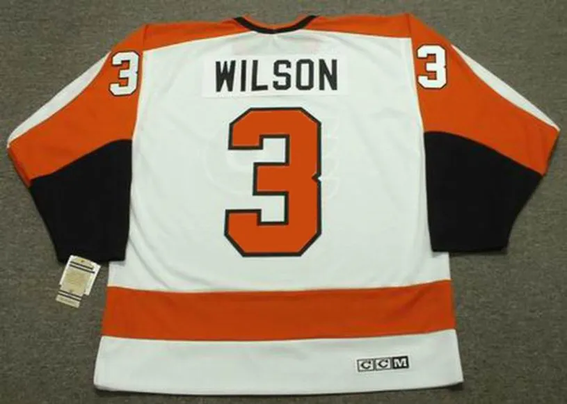 BEHN WILSON Philadelphia Flyers 1980 CCM Vintage Throwback Home NHL Jersey 