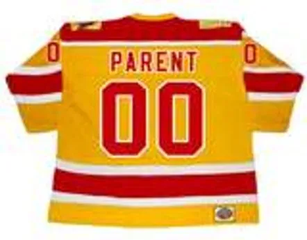 BERNIE PARENT Philadelphia Blazers 1973 Throwback WHA Hockey Jersey 