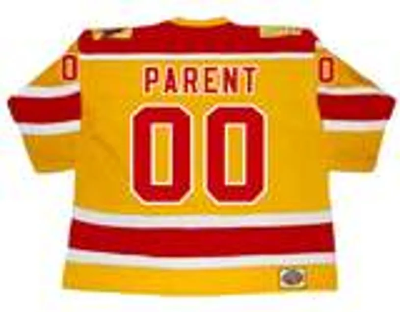 BERNIE PARENT Philadelphia Blazers 1973 Throwback WHA Hockey Jersey 