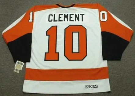 BILL CLEMENT Philadelphia Flyers 1974 CCM Vintage Throwback Home NHL Jersey 