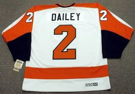 BOB DAILEY Philadelphia Flyers 1980 CCM Vintage Throwback Home NHL Jersey 