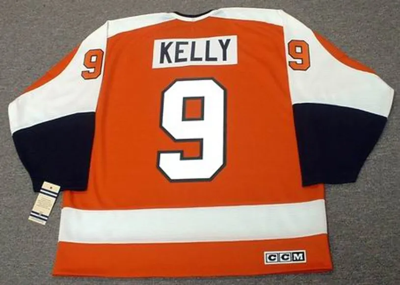 BOB KELLY Philadelphia Flyers 1974 CCM Vintage Throwback Away NHL Jersey 