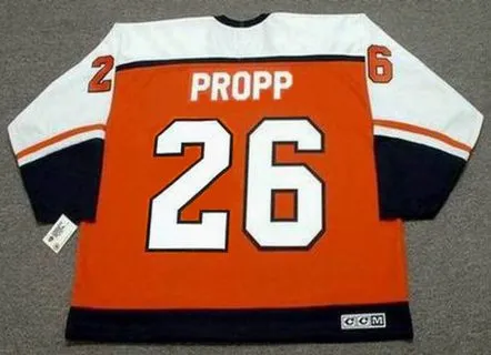 BRIAN PROPP Philadelphia Flyers 1985 Away CCM Throwback NHL Hockey Jersey 