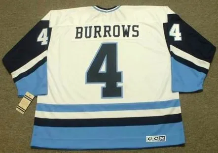 DAVE BURROWS Pittsburgh Penguins 1977 Home CCM Throwback NHL Hockey Jersey 