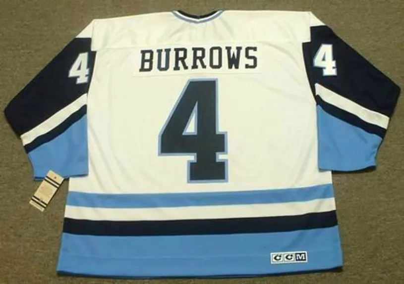 DAVE BURROWS Pittsburgh Penguins 1977 Home CCM Throwback NHL Hockey Jersey 