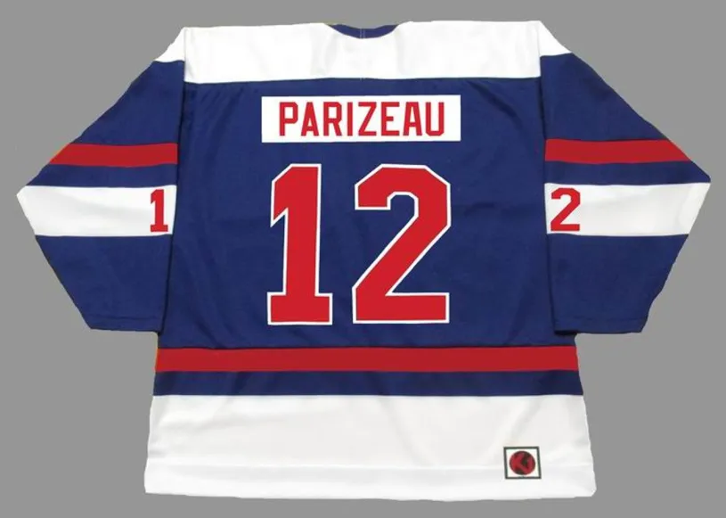 MICHEL PARIZEAU Quebec Nordiques 1974 WHA Throwback Hockey Jersey 