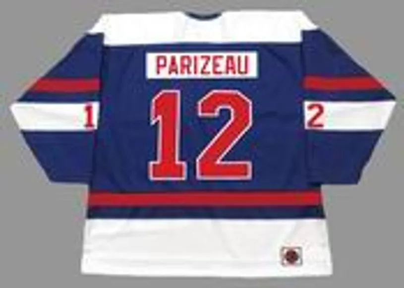 MICHEL PARIZEAU Quebec Nordiques 1974 WHA Throwback Hockey Jersey 