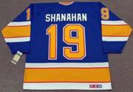 BRENDAN SHANAHAN St. Louis Blues 1991 CCM Vintage Throwback NHL Hockey Jersey 
