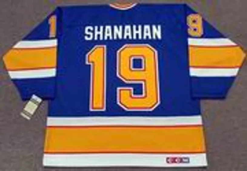 BRENDAN SHANAHAN St. Louis Blues 1991 CCM Vintage Throwback NHL Hockey Jersey 