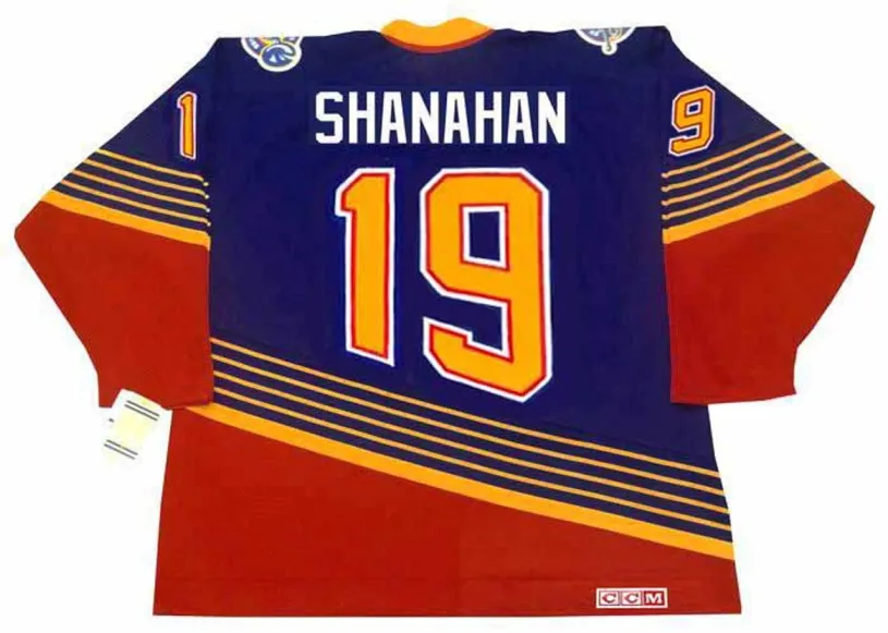 BRENDAN SHANAHAN St. Louis Blues 1994 Away CCM NHL Vintage Throwback Jersey 