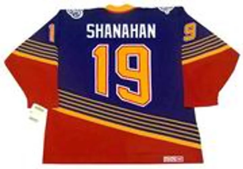 BRENDAN SHANAHAN St. Louis Blues 1994 Away CCM NHL Vintage Throwback Jersey 