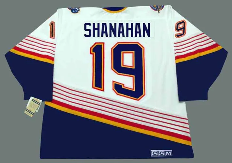 BRENDAN SHANAHAN St. Louis Blues 1994 Home CCM NHL Vintage Throwback Jersey 