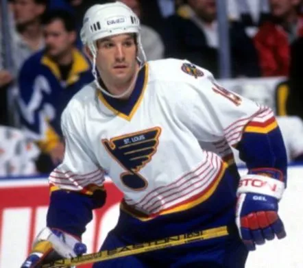 BRENDAN SHANAHAN St. Louis Blues 1994 Home CCM NHL Vintage Throwback Jersey 