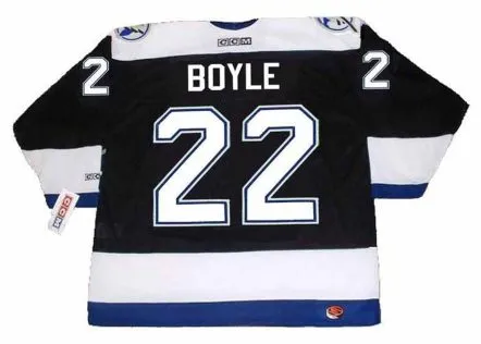 DAN BOYLE Tampa Bay Lightning 2004 Home CCM Throwback NHL Hockey Jersey 