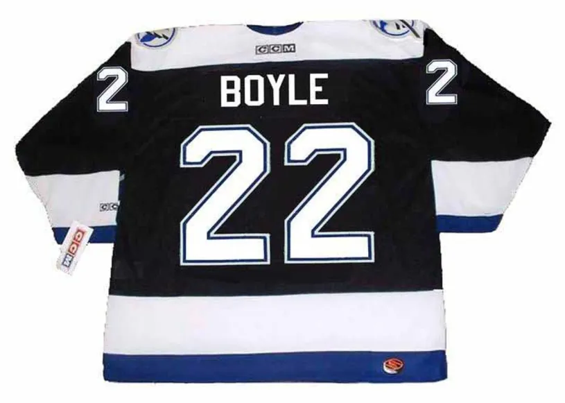 DAN BOYLE Tampa Bay Lightning 2004 Home CCM Throwback NHL Hockey Jersey 