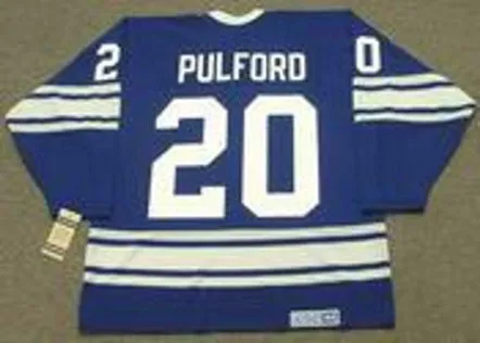 BOB PULFORD Toronto Maple Leafs 1967 CCM Vintage Home NHL Hockey Jersey 