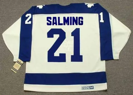 BORJE SALMING Toronto Maple Leafs 1987 Home CCM Vintage Throwback Hockey Jersey 