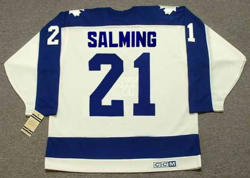 BORJE SALMING Toronto Maple Leafs 1987 Home CCM Vintage Throwback Hockey Jersey 