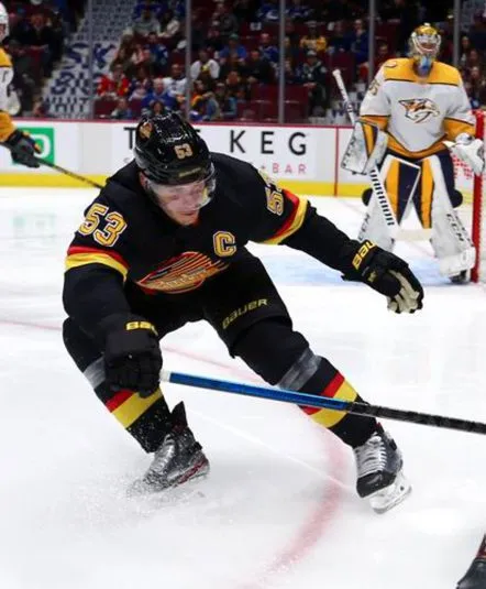 BO HORVAT Vancouver Canucks 1990’s CCM NHL Vintage Throwback Jersey 