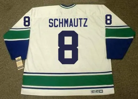 BOBBY SCHMAUTZ Vancouver Canucks 1973 Home CCM Throwback Hockey Jersey 