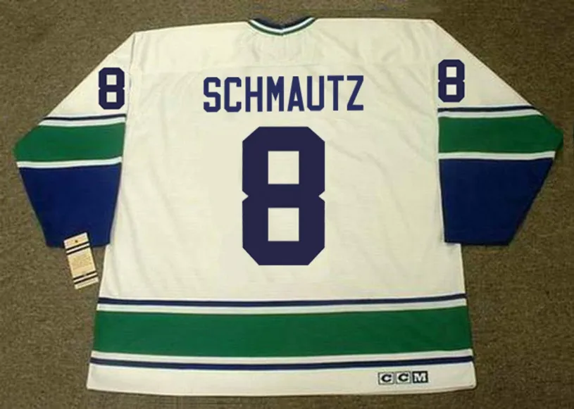 BOBBY SCHMAUTZ Vancouver Canucks 1973 Home CCM Throwback Hockey Jersey 