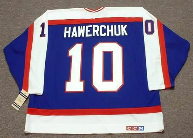 DALE HAWERCHUK Winnipeg Jets 1989 Away CCM NHL Vintage Throwback Jersey 