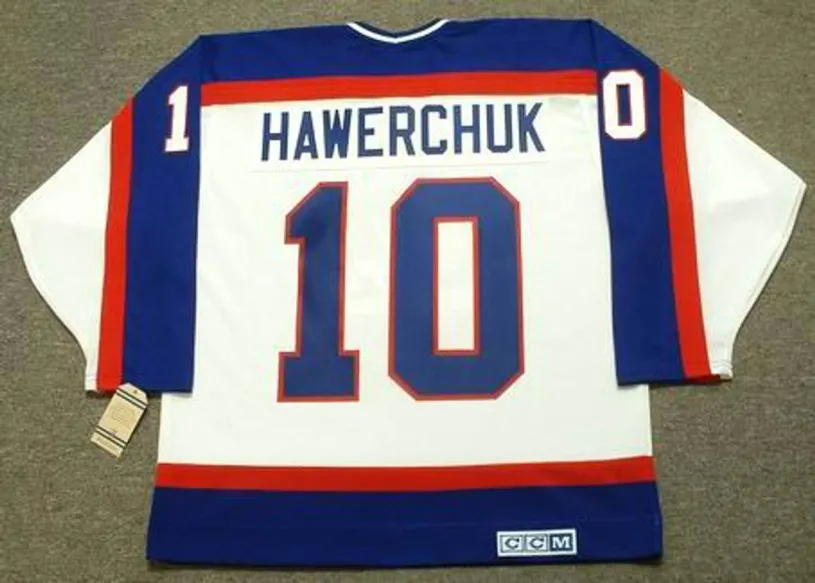 DALE HAWERCHUK Winnipeg Jets 1989 Home CCM NHL Vintage Throwback Jersey 