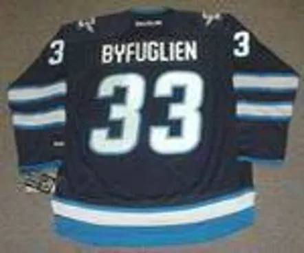 DUSTIN BYFUGLIEN Winnipeg Jets 2014 REEBOK Throwback NHL Hockey Jersey 